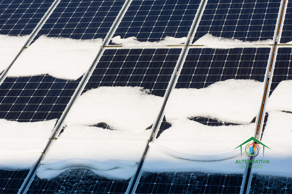 Fotovoltaico in inverno, funziona lo stesso?